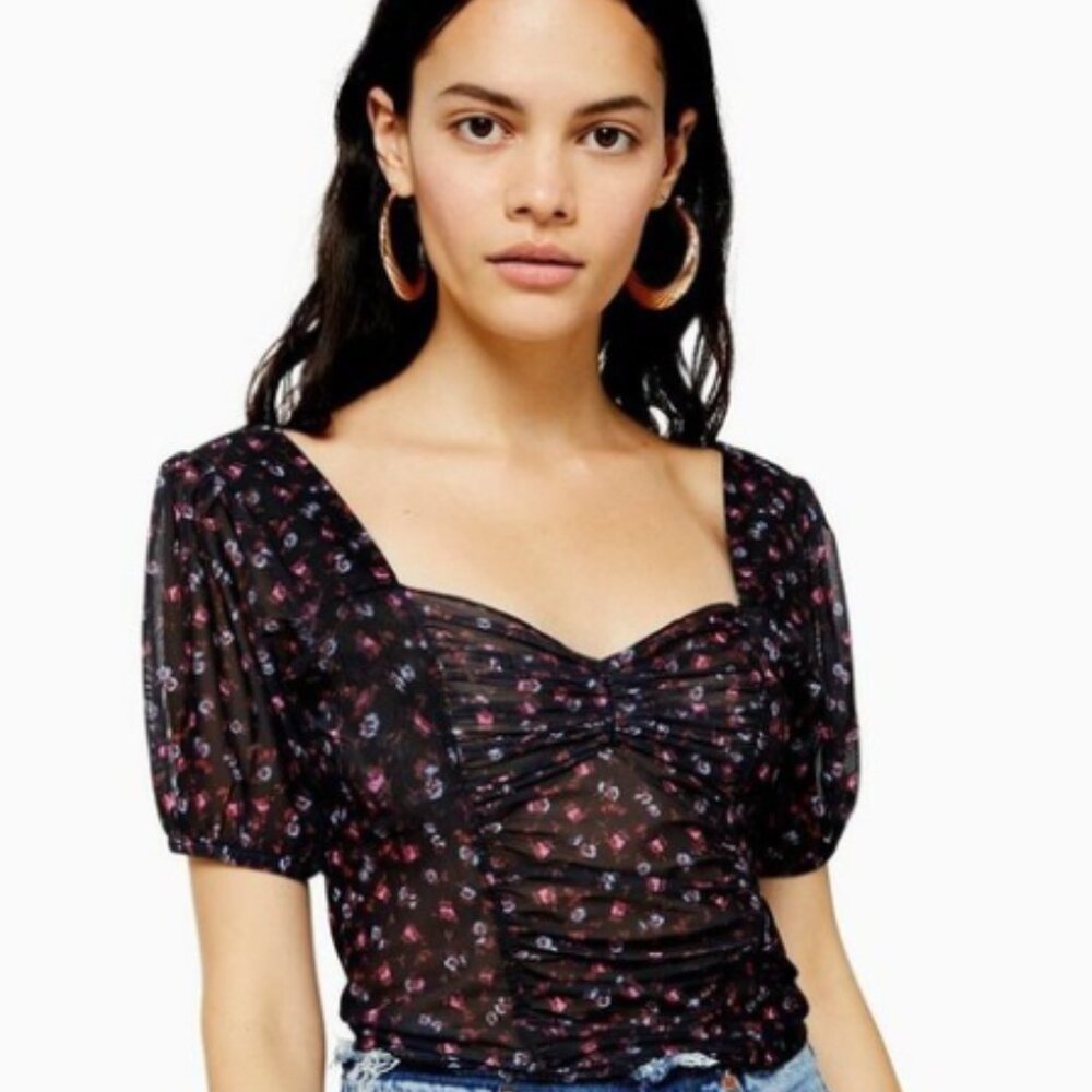 Topshop Mesh Top